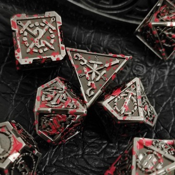 НАБОР «ЖЕРТВОВАНИЕ ПАЛАДИНА» ИЗ 7 МЕТАЛЛИЧЕСКИХ КУБИКОВ ДЛЯ РПГ