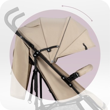 Ходунки-зонтики - MoMi AKIRA BEIGE - СУМКА ИЗ ФОЛЬГИ MOSQUITO BASKET