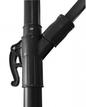 СКЛАДНОЙ САДОВЫЙ ЗОНТ 350 см С ЛИНЕЙКОЙ, СЕРЫЙ