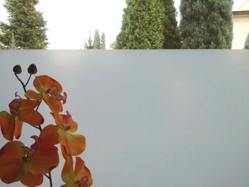 Оконная пленка ПВХ для стекла, МОЛОЧНАЯ, матовая, бесклеевая, многоразовая