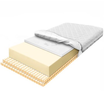 Materac piankowy 160x200 mega visco lateks HQ 19cm