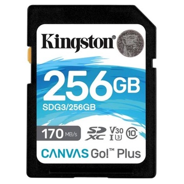 SDG3/256GB KINGSTON 256GB SDXC Canvas Go Plus