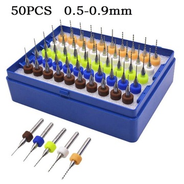 50 sztuk 0.5-0.9mm Print Circuit Board wiertła wę