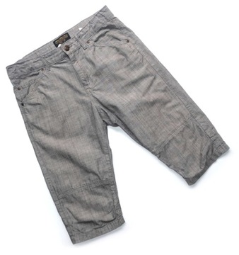 H&M 164 13-14 SPODENKI JEANSOWE LETNIE LUŹNE SZARE BARDZO CIENKIE
