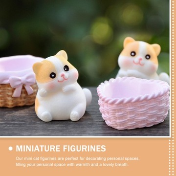 Ozdoba dla lalek kota Mini figurki zwierząt Kot reklama