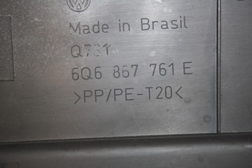 6Q6867761E DRŽÁKY POLIČKY LEVÉ ZADNÍ VW POLO IV 9N