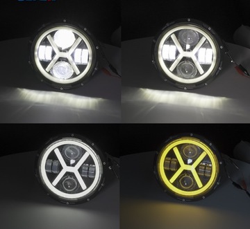 СВЕТОДИОДНАЯ КОЛЬЦЕВАЯ ФАРА ДХО МОТОЦИКЛА HARLEY 7 ДЮЙМОВ