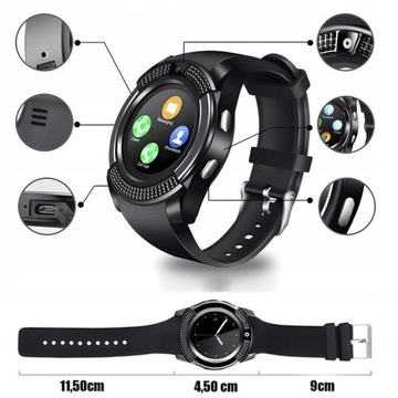 SMARTWATCH V8 SMART WATCH PL SIM SD-КАРТА