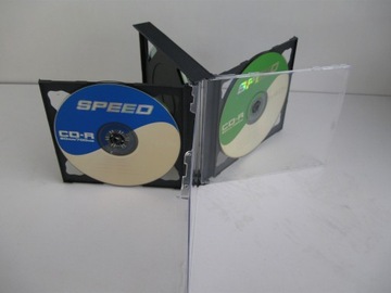 Pudełka na płyty CD x 5 standard czarne 10 sztuk