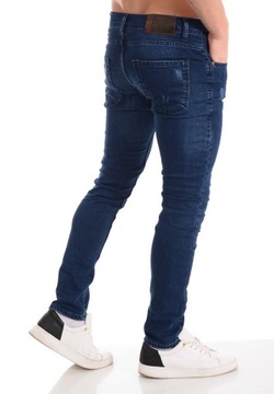 4043 Męskie Jeansowe Spodnie Granatowe 38
