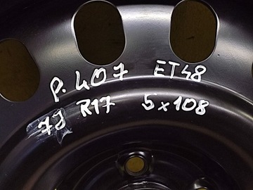 DISK OCELOVÝ PEUGEOT OE 3.5" X 17" 5X108