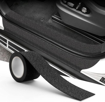 НАКЛЕЙКА НА ПОРОГ ДВЕРИ АВТОМОБИЛЯ 7 СМ*5 М 1 РУЛОН С ТЕКСТУРИРОВАННОЙ ПОВЕРХНОСТЬЮ