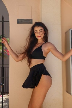 Spodenki ze spódniczką do tańca pole dance XS