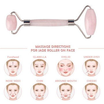 JADE ROLLER Роликовый массажер из розового кварца