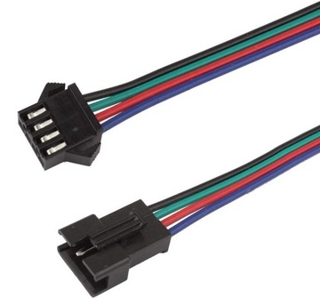 Złącza MWLED JST-SM 4Pin 15cm konektor do taśm LED 40SZT M/F