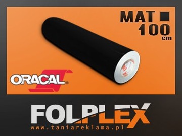 Folia Reklamowa ORACAL 641 Czarna Matowa 100cm