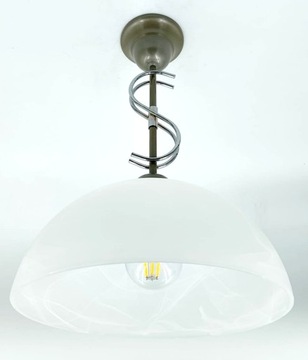 Lampa wisząca Thaon żyrandol zwis plafon szklany klosz 1xE27 brązowy