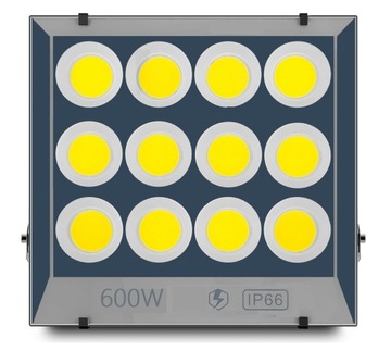 HALOGEN LED NA ZEWNĄTRZ DO OGRODU GARAŻU BUDOWY HALI 600W WODOODPORNY