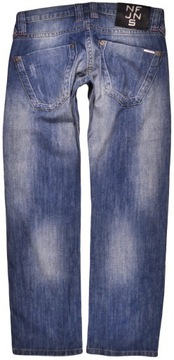 NF JEANS spodnie BLUE jeans STRAIGHT SLIM _ W31 L31