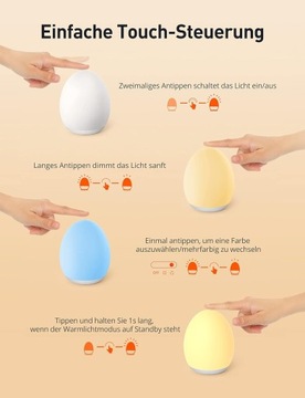 Разноцветный детский ночник Sympa, светильник для кормления ребенка