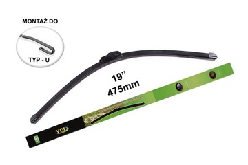 WYCIERACZKA SAMOCHODOWA 475 mm 47,5cm PŁASKA TYP-U