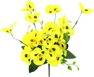 Искусственные цветы декоративный искусственный цветочный букет для могилы Панси