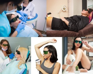 Защитные очки IPL UV IR для лазера по охране труда и технике безопасности с футляром