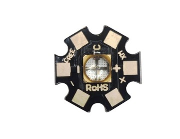 Dioda LED 12W 405nm 3-3.4V + PCB XHP70 LG6565
