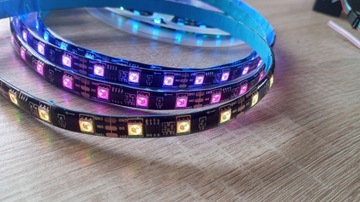 Taśma LED RGB 5050 WS2811 Magic 60 led/m IP65 5m czarna