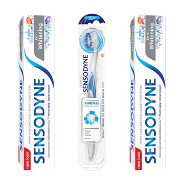2x Pasta do zębów Wybielająca Sensodyne Extra Whitening 75ml + szczoteczka