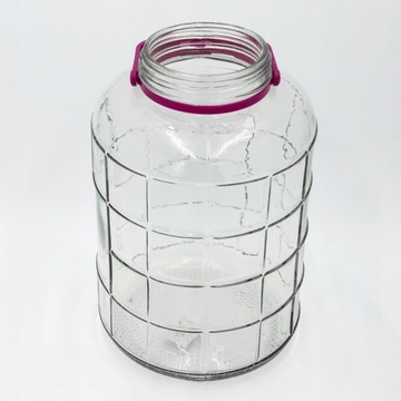 ГЕРМЕТИЧНАЯ стеклянная банка с ручкой 8л для варенья, меда, сиропов, огурцов.