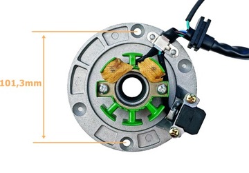 CEWKI ISKROWNIKA (STATOR) + KOŁO MAGNESOWE SILNIK ZS154FMI-2