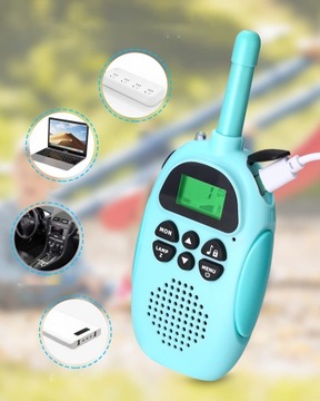 WALKIE TALKIE DLA DZIECI 2SZT Łoki Toki Krótkofalówki Zestaw DUŻY ZASIĘG