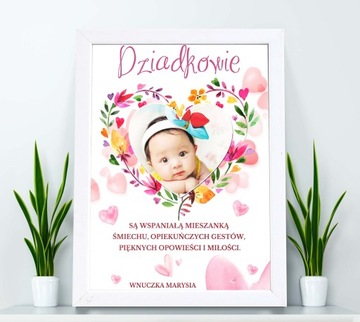 RAMKA ZE ZDJĘCIEM NA DZIEŃ BABCI I DZIADKA