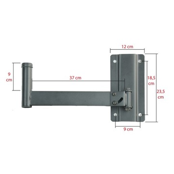 НАСТЕННЫЙ держатель колонны до 30 кг РЕГУЛИРОВКА