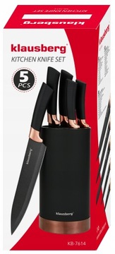 НАБОР КУХОННЫХ НОЖЕЙ ПОДСТАВКА ДЛЯ КУХОННЫХ НОЖЕЙ Блок ножей 6 шт. КЛАУСБЕРГ