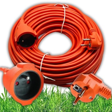 PRZEDŁUŻACZ BUDOWLANY OGRODOWY 30M 3x1,5mm GRUBY KABEL ZASILACZ