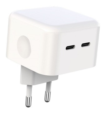 Ładowarka kostka podwójna 2x USB-C PD 35W QC