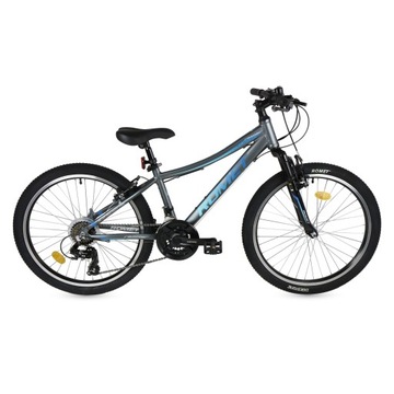 ВЕЛОСИПЕД 24 ROMET RAMBLER SHIMANO MOUNTAIN MTB ОСВЕЩЕНИЕ И СВОБОДНАЯ ПОДСТАВКА