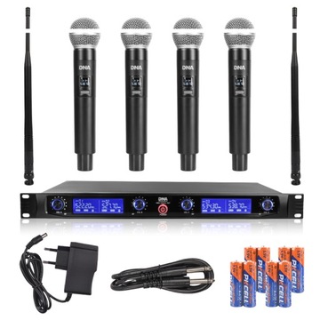 DNA WM4 VOCAL SET SYSTEM BEZPRZEWODOWY DORĘCZNY X 4