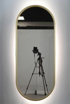 ОВАЛ ЗОЛОТО ЗЕРКАЛО LED 50x115