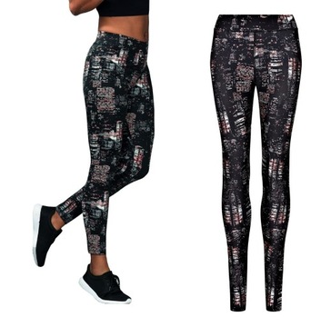 Sportowe LEGGINSY FITNESS GYM crossfit JOGA S/36