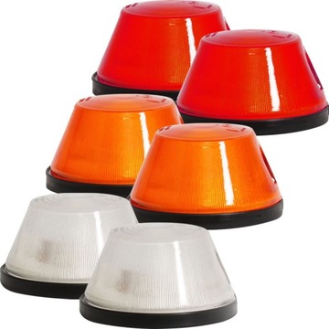 KOMPLET OKRĄGŁYCH ŻARÓWKOWYCH LAMP PRZYCZEPY WAŚ