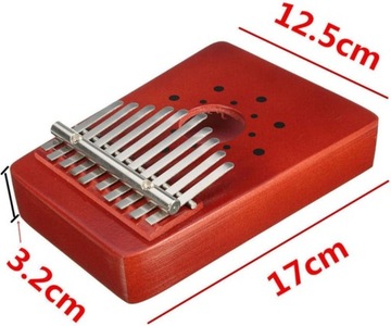 KALIMBA INSTRUMENT AFRYKAŃSKI PIANINO 10 KLAWISZY DREWNIANY DUŻY