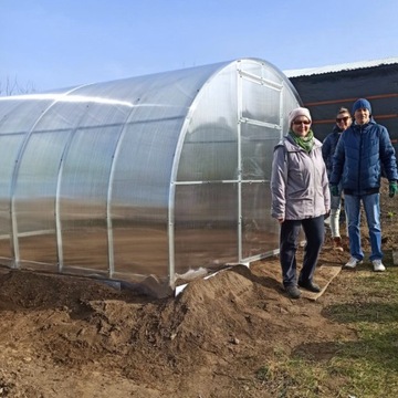 Szklarnia łukowa Afrodyta 3x8m z POLIWĘGLANU 4mm profil 40x20mm