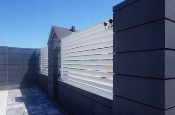 Заборный бетонный блок Royal KOST-BET гладкие бетонные блоки