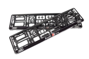 РАМКИ НОМЕРНОГО ЗНАКА AUDI SLINE 2 шт.