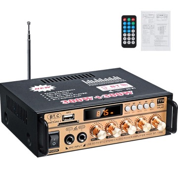 МИНИ-СТЕРЕО ЦИФРОВОЙ HI-FI УСИЛИТЕЛЬ BLUETOOTH ДЛЯ ДОМА ИЛИ АВТОМОБИЛЯ