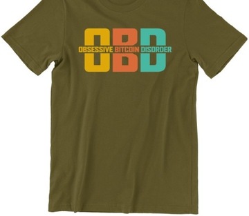 T-SHIRT MĘSKI PREZENT BITCOIN OBSESSIVE 3XL - 5XL