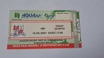 PODBESKIDZIE BIELSKO BIAŁA - PIAST GLIWICE 18-08-2007